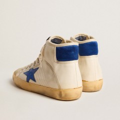 Golden Goose Women's Francy Penstar LAB In Nappa Leather With Blue Star And Nylon Heel Tab