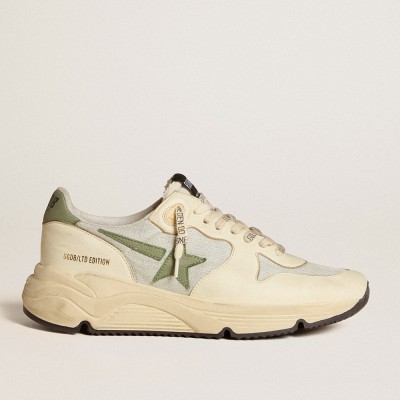 Golden Goose Women's Running Sole LTD In Nylon And Nappa With Nubuck Star And Heel Tab