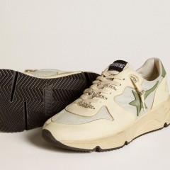 Golden Goose Women's Running Sole LTD In Nylon And Nappa With Nubuck Star And Heel Tab