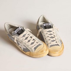 Golden Goose Women's Super-Star LAB With White Star And Swarovski Glitter Upper