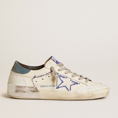 Golden Goose Women's Super-Star LTD In Nappa With Embroidered Star And Leather Heel Tab