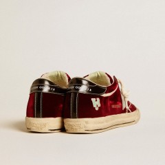 Golden Goose Women's Super-Star LTD In Velvet With Metallic Leather Star And Heel Tab