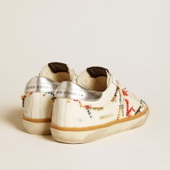 Golden Goose Women's Super-Star LTD With Perforated Star And Metallic Leather Heel Tab