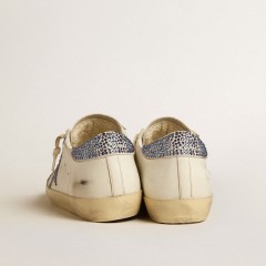 Golden Goose Women's Super-Star LTD With Suede Star And Heel Tab With Swarovski Crystals