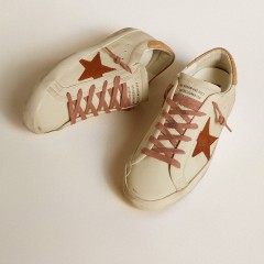 Golden Goose Women's Super-Star With Leather Star And Crocodile-print Leather Heel Tab